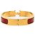 Pulsera Clic H PM estrecha de esmalte rojo Hermès Roja - vista 3