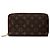 Cartera Larga Louis Vuitton Monogram Zippy Organizer Brown Castaño