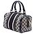 Borsa Boston Satchel Gucci Small GG Canvas Web Joy Blu - vista 2