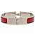 Bracciale Clic H PM stretto in smalto rosso Hermès - vista 3