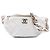 White Chanel CC Quilted Calfskin Elegant Belt Bag
