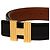 Hermès Cadena H Wendelgürtel aus schwarzem Box Calf Leder - Ansicht 6