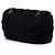 Borsa a tracolla Chanel Medium Quilted Terry Cloth Coco Beach Flap Shoulder Bag Nera Nero - vista 2