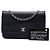 Borsa a tracolla Chanel CC Embossed Lambskin Camellia Wallet On Chain Nera Nero - vista 7
