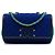 Borsa a tracolla Chanel Medium Tricolor Jersey CC Filigree Flap Blu