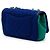Borsa a tracolla Chanel Medium Tricolor Jersey CC Filigree Flap Blu - vista 2