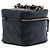 Piccolo Vanity Case Chanel in vitello matelassé nero con catena e borsa satchel - vista 2
