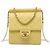 Borsa a tracolla Chanel Small Quilted Lambskin Chic Pearls gialla Giallo