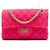Borsa a tracolla Chanel Mini Quilted Tweed Reissue 2.55 Single Flap 224 Rosa