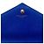 Autre Marque Borsa a tracolla portafoglio a busta Saint Laurent Grain De Poudre Chevron Monogram Blu - vista 5