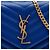 Autre Marque Borsa a tracolla portafoglio a busta Saint Laurent Grain De Poudre Chevron Monogram Blu - vista 6