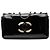Borsa a tracolla Chanel CC Patent Lipstick Ligne Flap Nera Nero