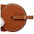 Portachiavi ciondolo Paddock Flot Ribbon Hermès in vitello Hunter e pelle di agnello Milo marrone - vista 3