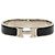 Bracciale Clic H PM stretto in smalto nero Hermès