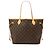 Borsa Tote Louis Vuitton Monogram Neverfull MM Marrone