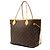 Borsa Tote Louis Vuitton Monogram Neverfull MM Marrone - vista 2
