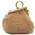 Borsa Charm Fendi First Nano in shearling beige Fendi