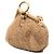 Borsa Charm Fendi First Nano in shearling beige Fendi - vista 2
