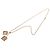 Collana con pendente Chanel CC placcata oro strass No 5 D'oro