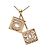 Collana con pendente Chanel CC placcata oro strass No 5 D'oro - vista 3