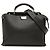 Borsa Mini Peekaboo Iconic Essential in pelle nera Fendi Nero