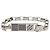 Bracciale a catena Louis Vuitton Damier Colors in smalto e ottone nero
