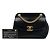 Bolso de hombro Chanel Small Quilted Lambskin Curved Flap Negro - vista 7