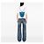 Blauer Chanel CC gesteppter Kalbsleder-Bucket-Rucksack - Ansicht 6