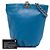 Blauer Chanel CC gesteppter Kalbsleder-Bucket-Rucksack - Ansicht 7