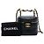 Small Vanity Case Chanel in pelle di vitello matelassé nera con catena e borsa satchel Nero - vista 6
