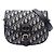 Autre Marque Borsa a tracolla Bobby Medium in tela Oblique blu Dior