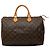 Borsa Boston Louis Vuitton Monogram Speedy 35 Marrone