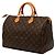 Borsa Boston Louis Vuitton Monogram Speedy 35 Marrone - vista 2