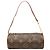 Louis Vuitton Monogram Papillon Pochette Handtasche Braun