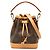 Borsa a secchiello Louis Vuitton Monogram Nano Noe Marrone