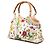 Bamboo Borsa Gucci Flora in tela bianca con bambù Bianco - vista 2