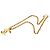 Collana con pendente matelassé Chanel CC placcato oro D'oro
