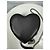 Autre Marque Borsa Saint Laurent in pelle nera a forma di cuore con stelle Nero - vista 4
