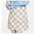 Minifalda de denim de algodón jacquard Damier Azur LOUIS VUITTON FR 40 NWT Blanco Damier ebene - vista 2