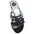 Sandali Stuart Weitzman neri in camoscio con strass Nero