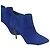 Tosca Blu Blaue Wildleder-Stiefeletten Metallic-Absatz