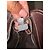 Borsa tote Gucci in tela beige e pelle marrone - vista 10