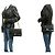 Borsa a tracolla con catena CHANEL Classic Double Flap 10" in pelle di agnello nera Nero - vista 12
