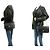 Borsa a tracolla con catena CHANEL Classic Double Flap 10" in pelle di agnello nera Nero - vista 12