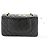 Borsa a tracolla con catena CHANEL Classic Double Flap 10" in pelle di agnello nera Nero - vista 3