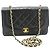 Borsa a tracolla CHANEL Diana Flap con catena in pelle d'agnello matelassé nera Nero - vista 2