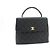 Bolso CHANEL de piel de becerro granulada Bolso de asa superior Kelly Black Flap Negro - vista 2