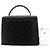 Bolso CHANEL de piel de becerro granulada Bolso de asa superior Kelly Black Flap Negro - vista 3