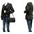 Borsa a tracolla con catena CHANEL Classic Double Flap 10" in pelle di agnello nera Nero - vista 12