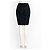 Falda lápiz Fendi texturizada en negro - vista 4